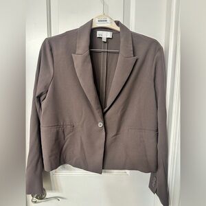 Dusty Mauve Cropped Blazer